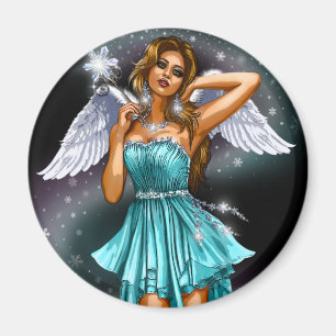 Winter Winged Fairy Magnet