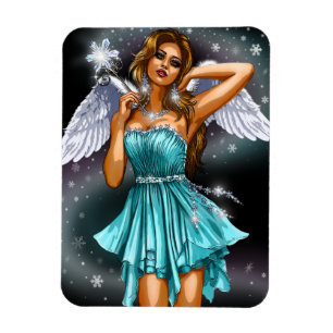 Winter Winged Fairy Magnet