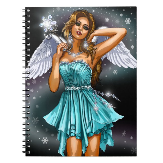 Winter Winged Fairy Notebook (Front)