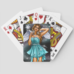 Winter Winged Fairy Playing Cards