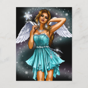 Winter Winged Fairy Postcard