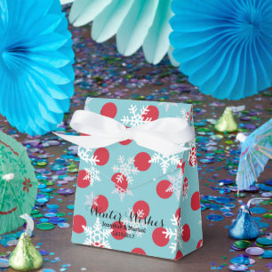 Winter Wishes Holidays Party Favour Box