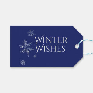 Winter Wishes Snowflakes Gift Tags