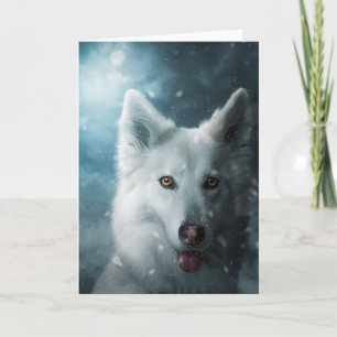 Winter wolf card