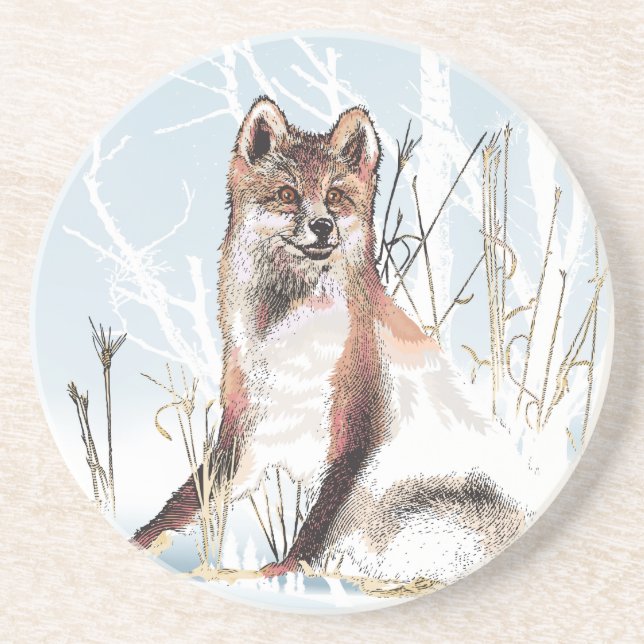 Winter Wolf Coaster (Front)