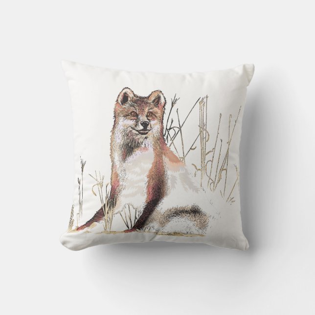 Winter Wolf Cushion (Front)