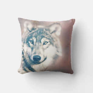 Winter Wolf Decorative Accent Throw Pillow
