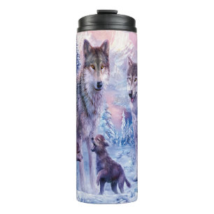 Winter Wolf Family Thermal Tumbler