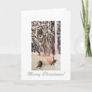 Winter Wolf Notecard