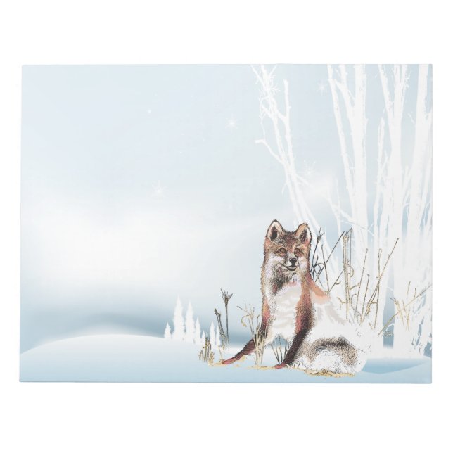 Winter Wolf Notepad (Front)