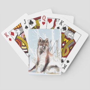 Winter Wolf Playing Cards