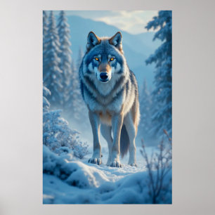 Winter Wolf Poster
