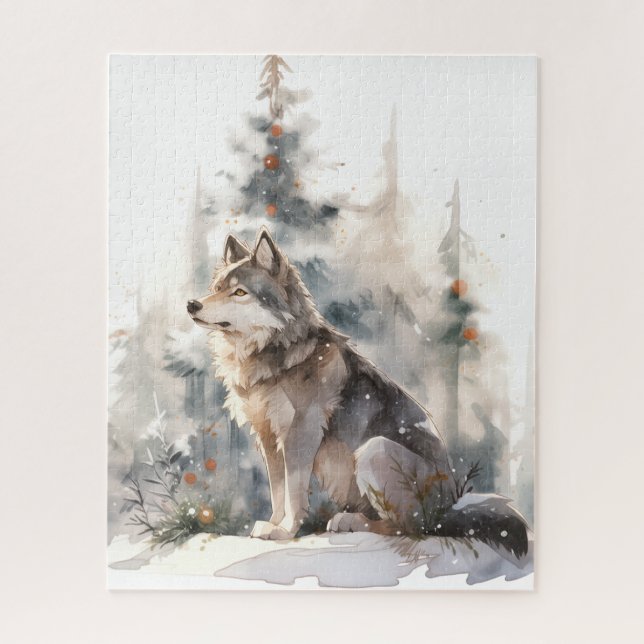 Winter Wolf Puzzle (Vertical)