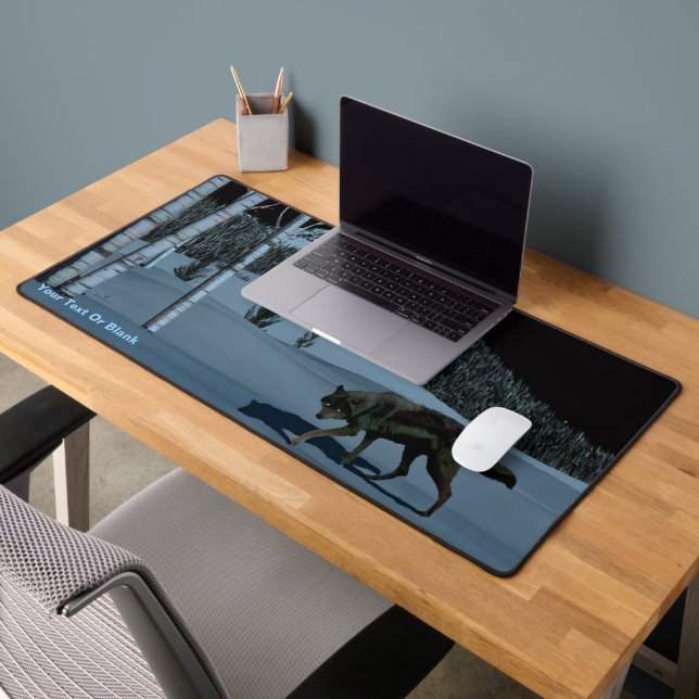 Winter Wolf - Tapetum Lucidum Desk Mat (Office 2)