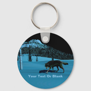 Winter Wolf - Tapetum Lucidum Key Ring