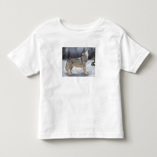 Winter Wolf Toddler T-Shirt (Front)