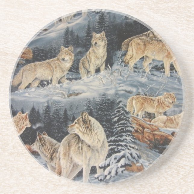 Winter Wolves Coaster (Front)