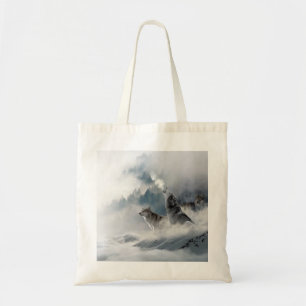 Winter Wolves Howling Tote Bag