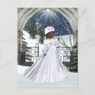 Winter Woman D3 Design - Fantasy Postcards