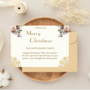 Winter Wonder and Warm Wishes Holiday Card