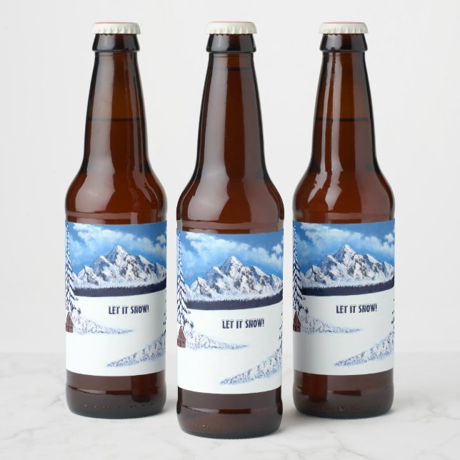 Winter Wonder Beer Bottle Label (Bottles)