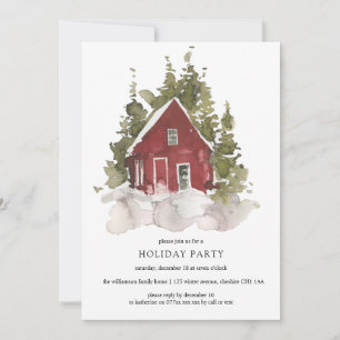 Winter Wonder Christmas Holiday  Invitation