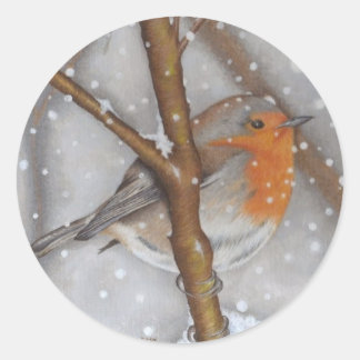 Winter Wonder Classic Round Sticker