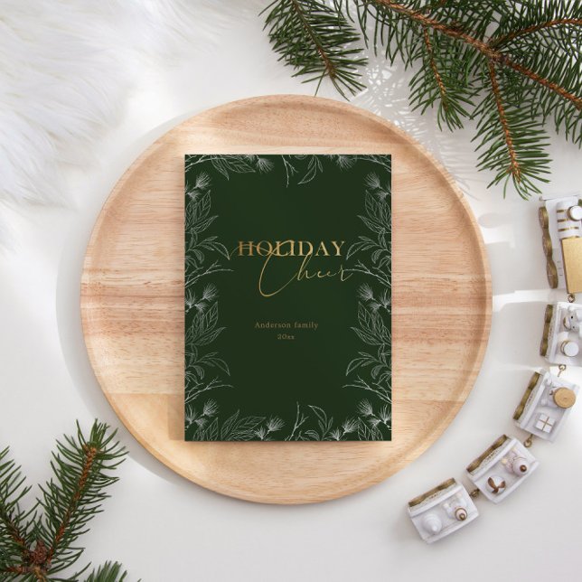 Winter Wonder Gold Photo Calligraphy Holiday Card (Creator Uploaded)