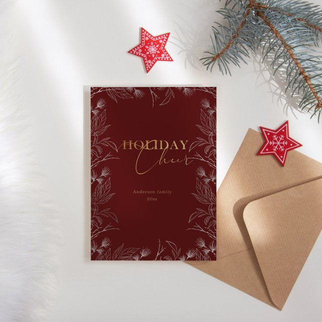 Winter Wonder Gold Photo Calligraphy Holiday Card (Creator Uploaded)