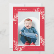 Winter Wonder Holiday Photo Card - Portrait