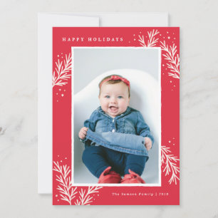 Winter Wonder Holiday Photo Card - Portrait