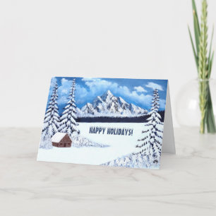 Winter Wonder Holidays Greeting Card
