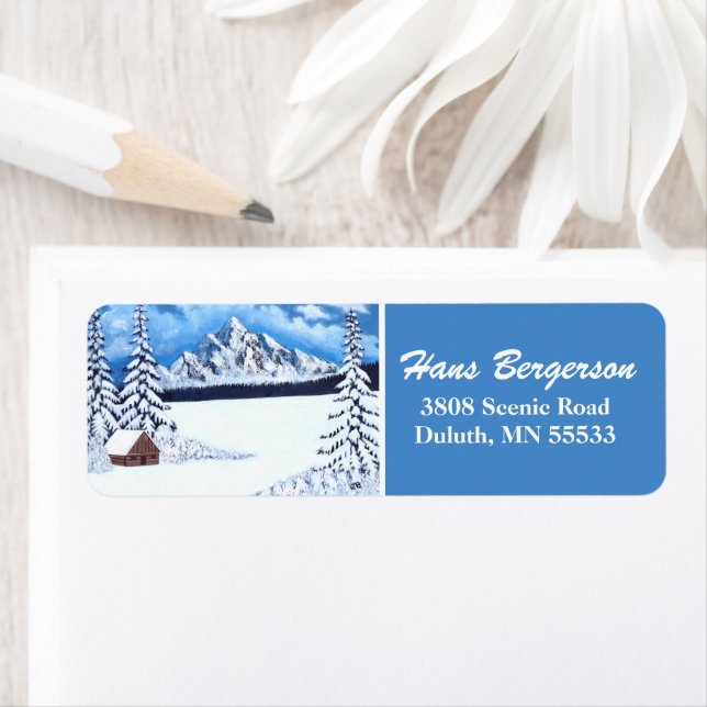 Winter Wonder Return Address Labels (Insitu)