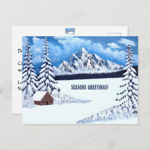Winter Wonder Scene Postcard