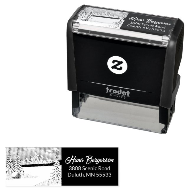 Winter Wonder With Address Self-Ink Stamp (In Situ)