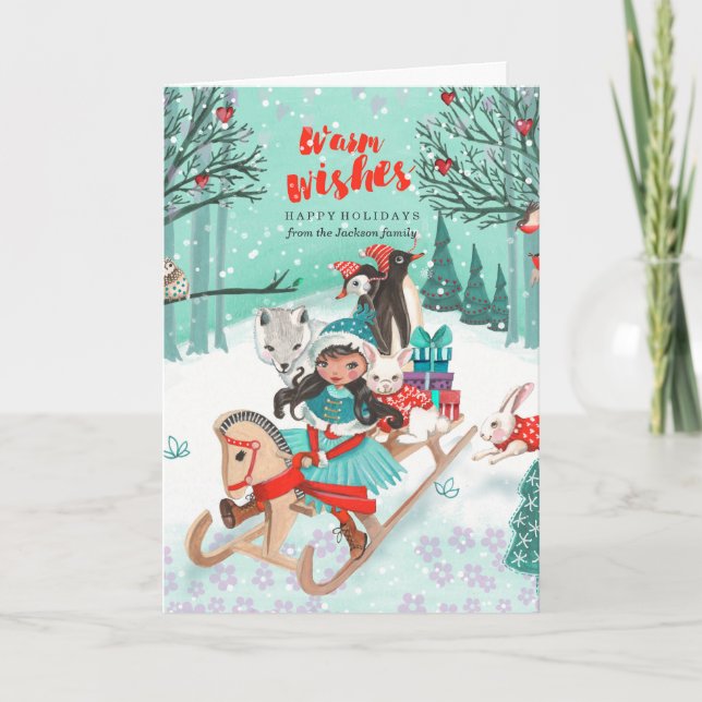 Winter Wonder Woodland Forest | Greetings Cards (Front)