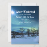 Winter Wonderland 50th Birthday Gentleman party Invitation<br><div class="desc">Winter Wonderland 50th Birthday gentleman party invitation with snowy terrain,  mountain,  snow and trees,  scenic.</div>