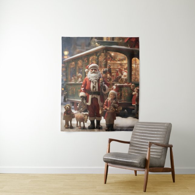 Winter Wonderland:A Festive Tapestry for Your Wall (In Situ)