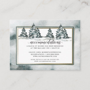 Winter Wonderland Accommodations Enclosure Card
