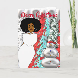 Winter Wonderland African American Christmas Card