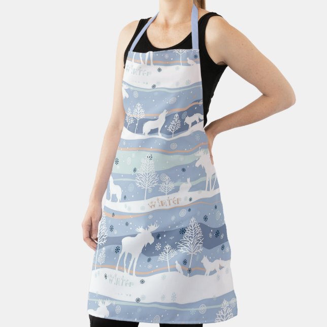 Winter Wonderland Animals Apron (Insitu)
