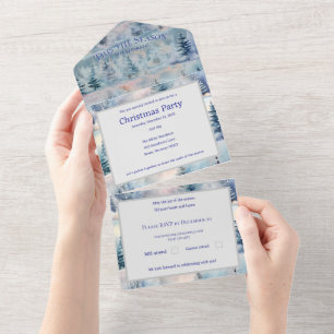 winter wonderland - artistic all in one invitation