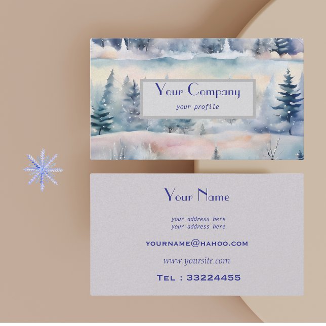 winter wonderland  - artistic business card (Creator Uploaded)