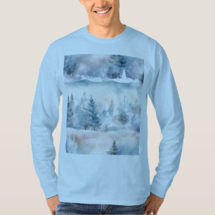 Winter Wonderland - Artistic Light Blue T-Shirt