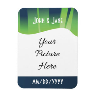 Winter Wonderland Auroras Save-the-Date Magnet