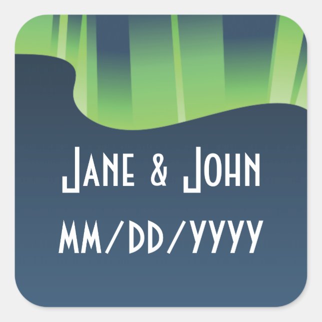 Winter Wonderland Auroras Sticker (Front)