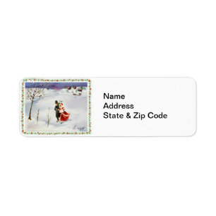 Winter Wonderland Avery Label Return Address Label