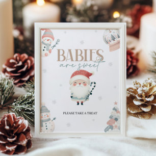 Winter Wonderland Babies Are Sweet Table Sign