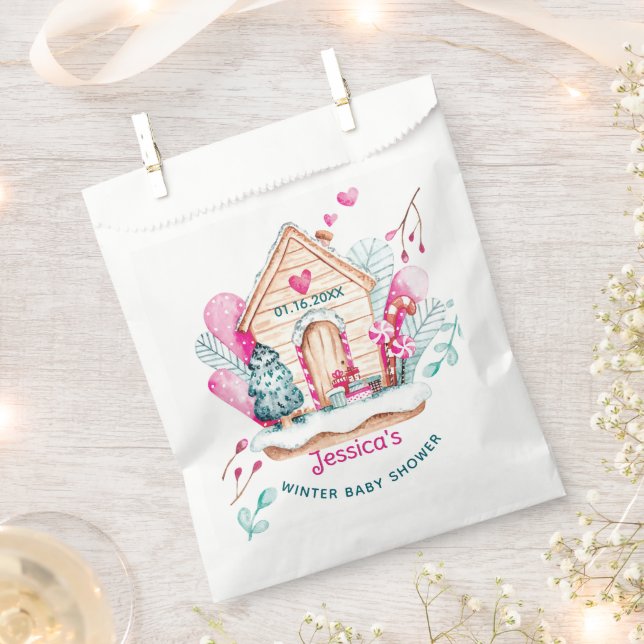 Winter Wonderland Baby Shower Favour Bag (Clipped)