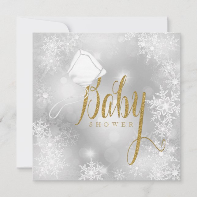 Winter Wonderland Baby Shower Invitation (Front)